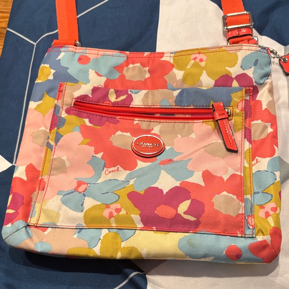 Coach Floral Crossbody Bag - Multicolor